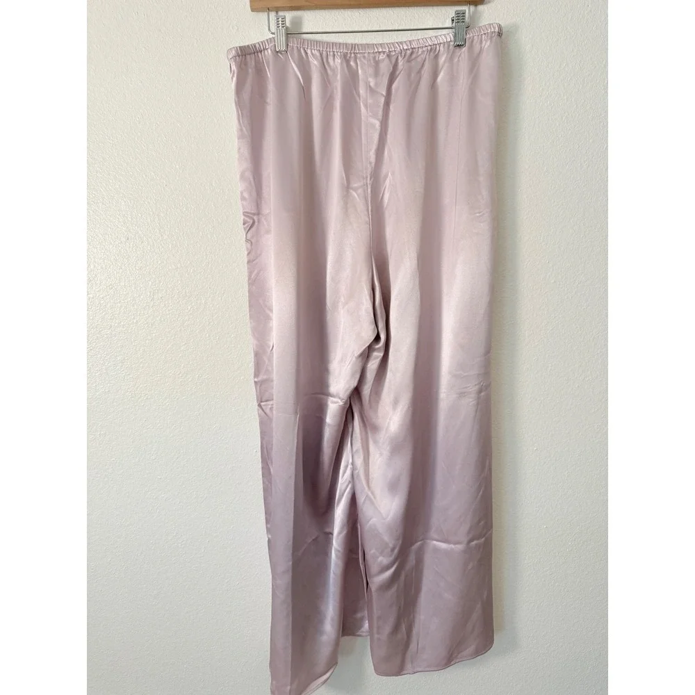 J.Crew Cosmo pant in luster charmeuse Subtle Mauve XL NWT